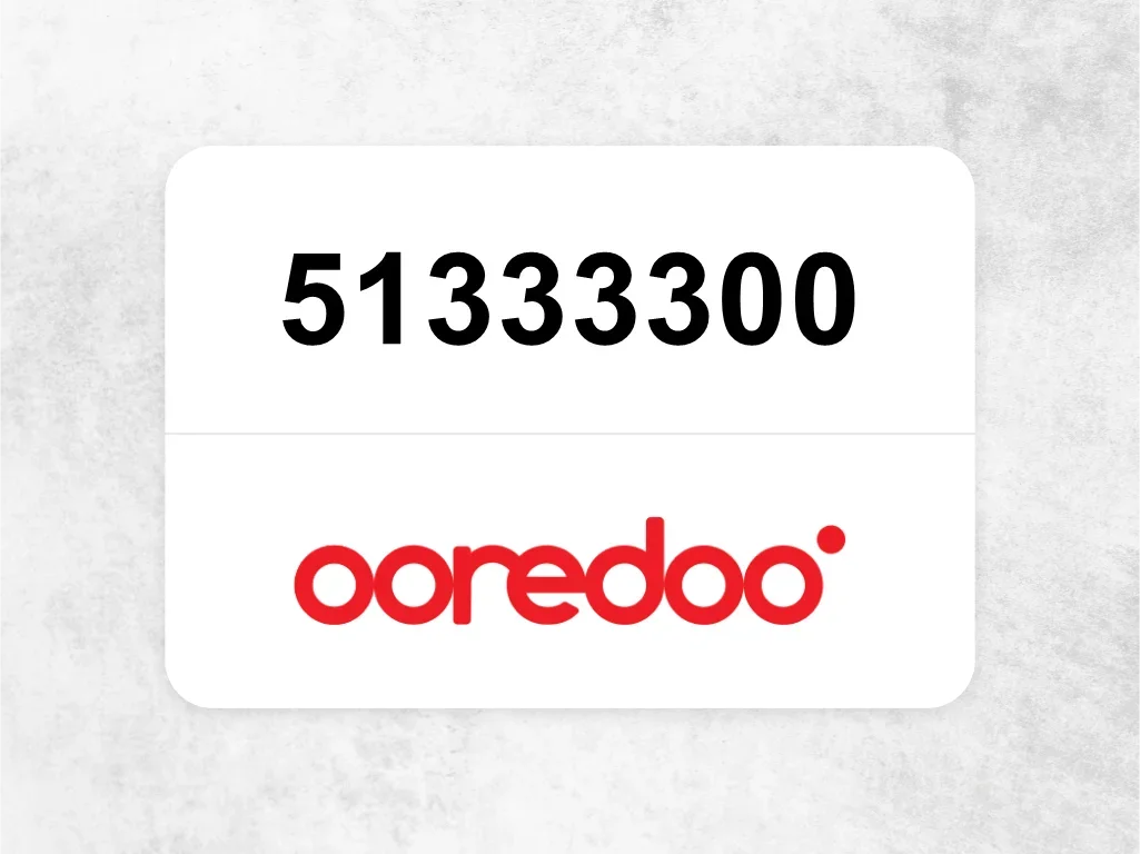 Ooredoo Mobile Phone  51333300