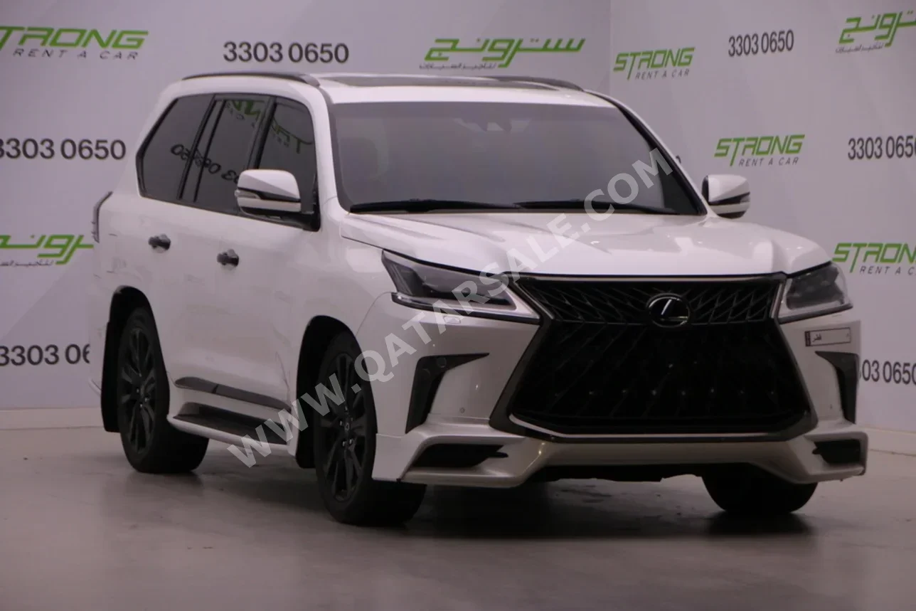 Lexus LX 570 S Black Edition 2020 Automatic 154,000 Km 8 Cylinder Four Wheel Drive (4WD) SUV White