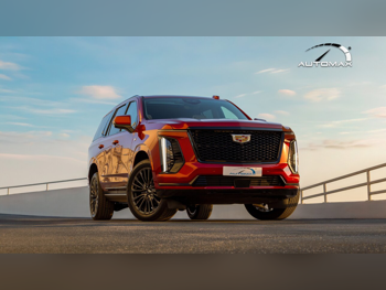 كاديلاك  اسكيليد  سبورت بلاتينيوم  2025  اوتوماتيك  0 كم  8 سلندر  دفع رباعي  اس يو في  أحمر  تحت الضمان