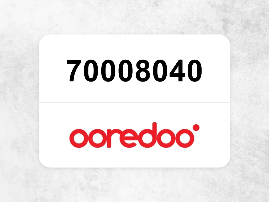 Ooredoo Mobile Phone 70008040