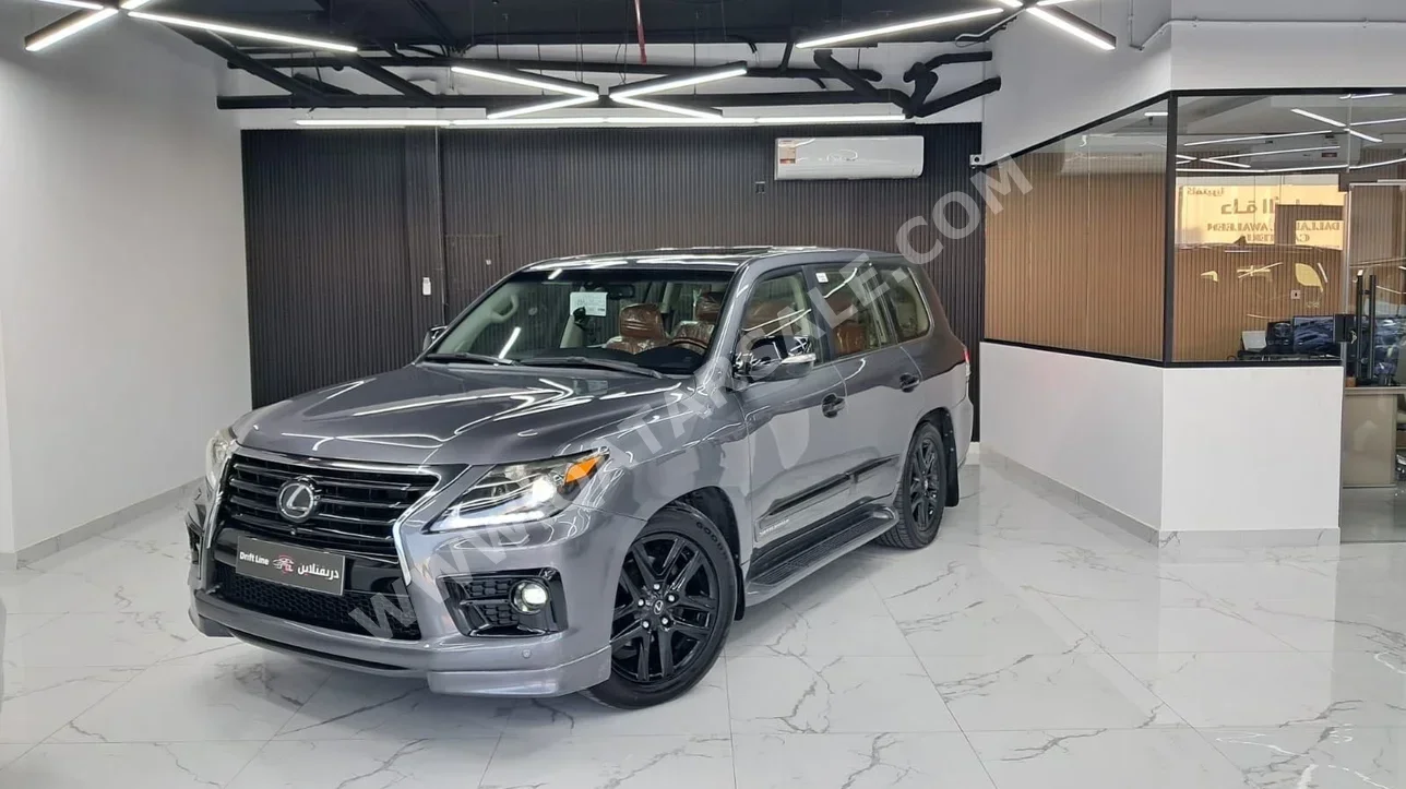 لكزس  ال اكس  570  2012  اوتوماتيك  512,000 كم  8 سلندر  دفع رباعي  اس يو في  رمادي