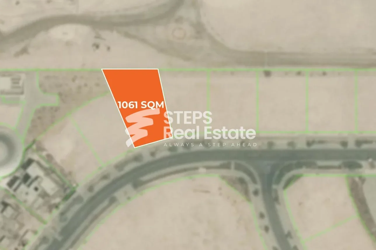 اراضي للبيع  في لوسيل  - فيلا سكنية شمالية  -المساحة 1,061 متر مربع