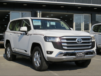 تويوتا  لاند كروزر  جي اكس ار  2026  اوتوماتيك  0 كم  6 سلندر  دفع رباعي  اس يو في  أبيض  تحت الضمان