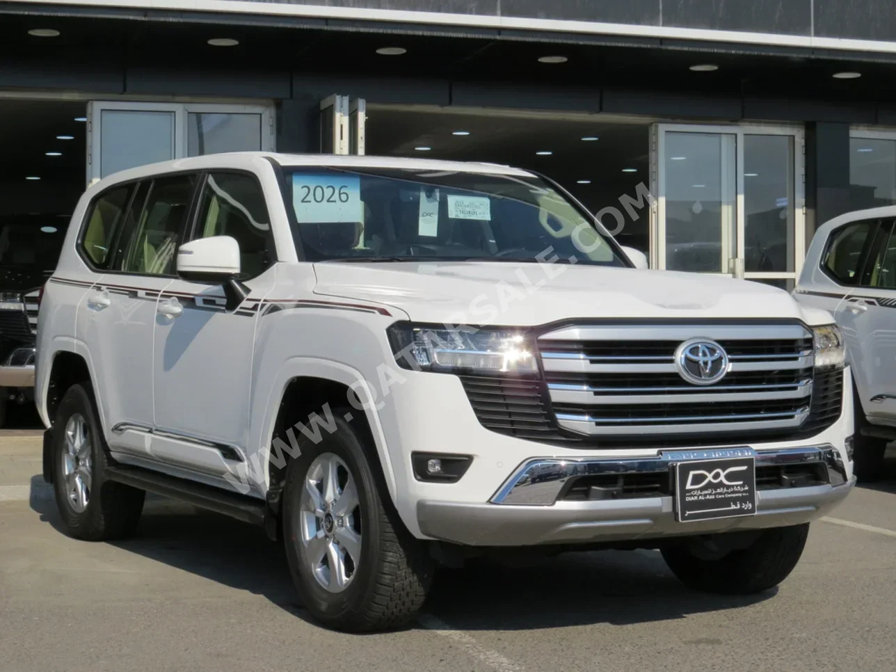 تويوتا  لاند كروزر  جي اكس ار  2026  اوتوماتيك  0 كم  6 سلندر  دفع رباعي  اس يو في  أبيض  تحت الضمان