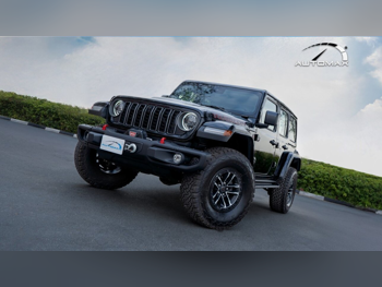 Jeep  Wrangler  Rubicon  2025  Automatic  0 Km  4 Cylinder  Four Wheel Drive (4WD)  SUV  Black  With Warranty