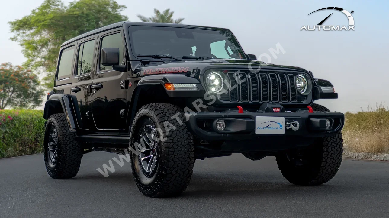 Jeep Wrangler Rubicon 2025 Automatic 0 Km 4 Cylinder Four Wheel Drive (4WD) SUV Black With Warranty