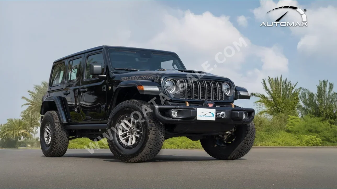 جييب رانجلار 392 روبيكون 2024 اوتوماتيك 0 كم 8 سلندر دفع رباعي اس يو في أسود تحت الضمان