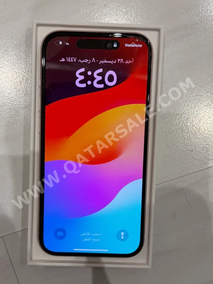 هواتف نقالة ابل - ايفون 16 - زهري - 128 جيجابايت