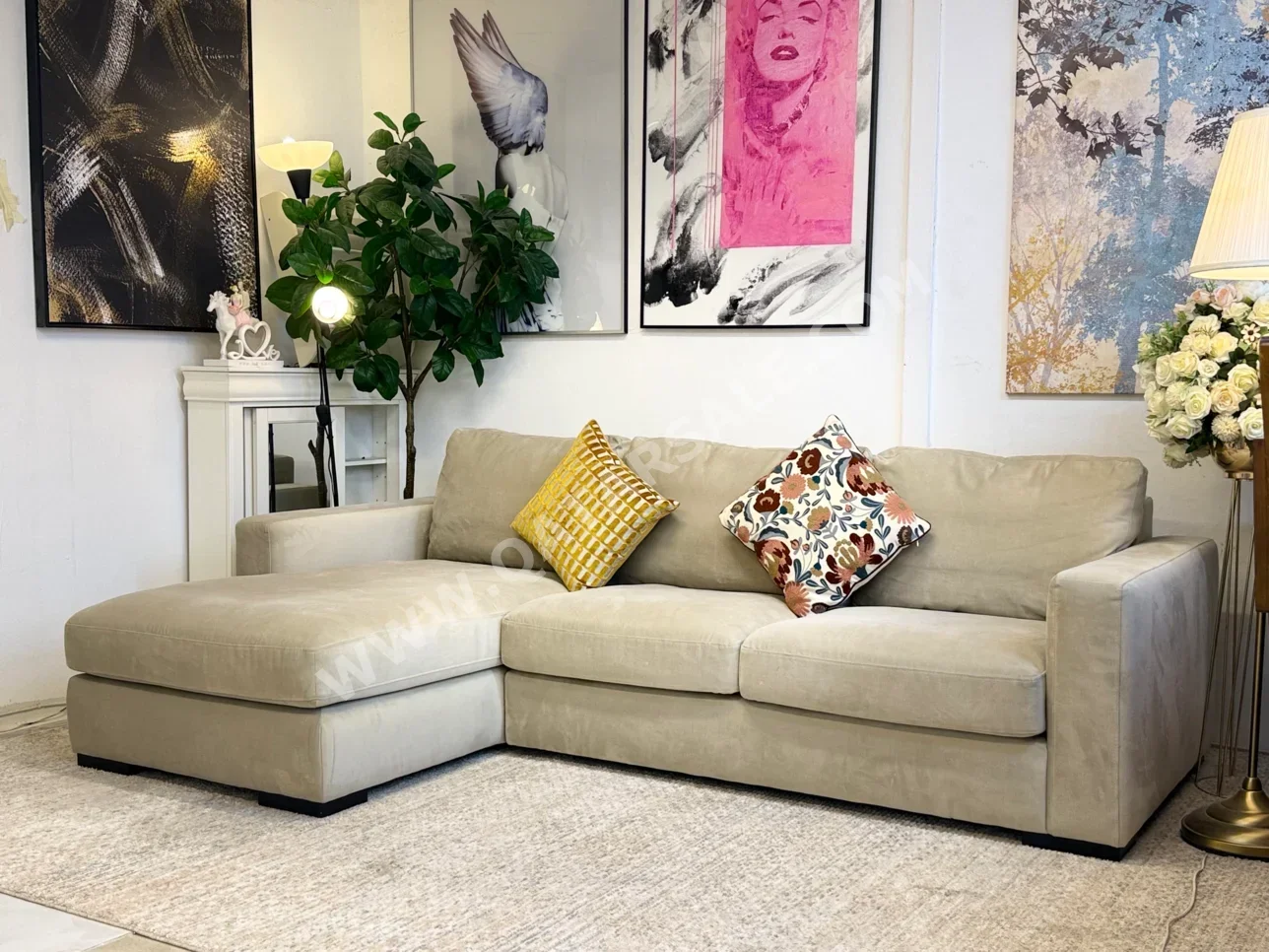 الأرائك والكنب والكراسي هوم سينتر  شكل L