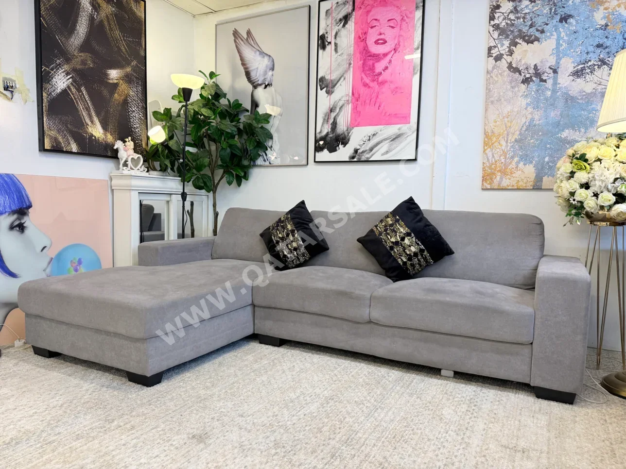 الأرائك والكنب والكراسي هوم سينتر  شكل L