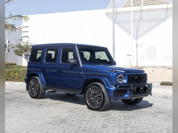 مرسيدس - بنز  جي - كلاس  63 اي ام جي  2025  اوتوماتيك  2,000 كم  8 سلندر  دفع رباعي  اس يو في  ازرق  تحت الضمان
