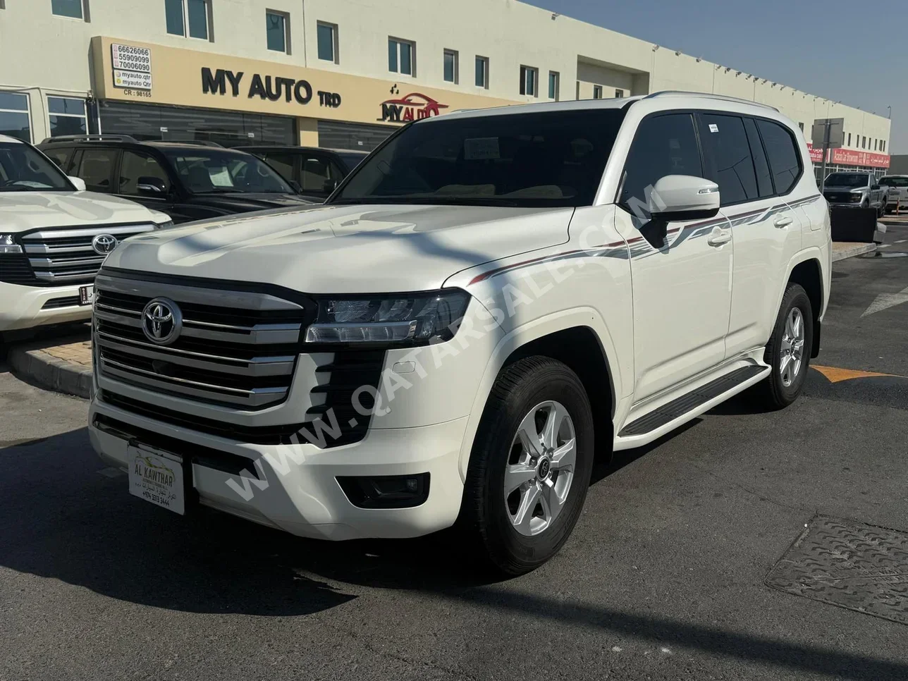 تويوتا  لاند كروزر  جي اكس ار توين توربو  2024  اوتوماتيك  8,000 كم  6 سلندر  دفع رباعي  اس يو في  أبيض  تحت الضمان