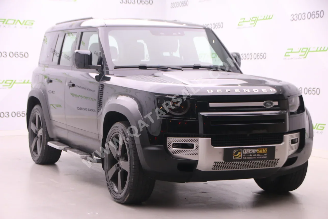 لاند روفر  ديفيندر  110 اتش اس اي  2023  اوتوماتيك  90,000 كم  4 سلندر  دفع رباعي  اس يو في  أسود  تحت الضمان