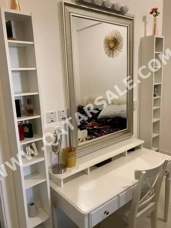 Wardrobes & Dressers IKEA White Qatar 2019 Dressing Table, Mirror