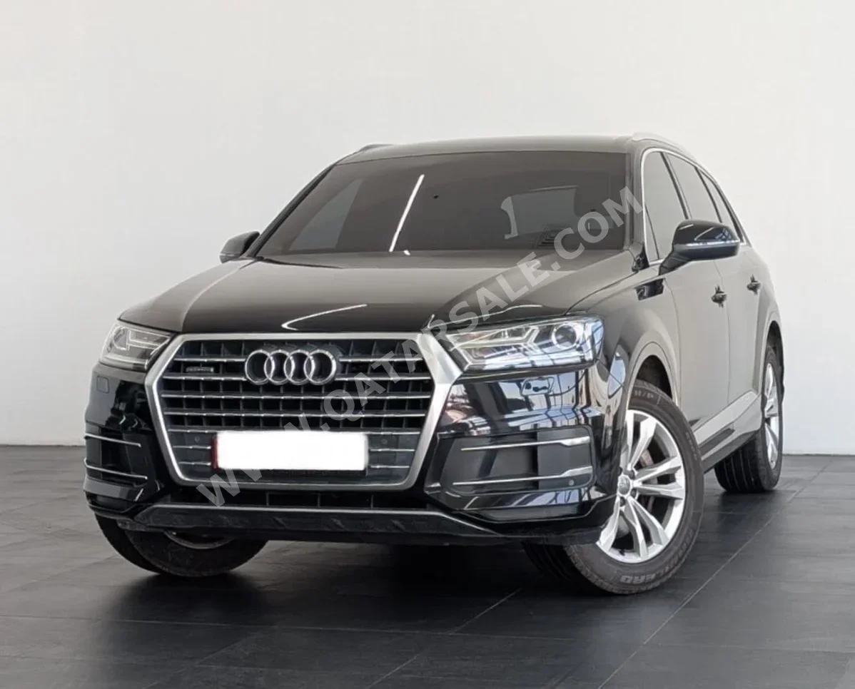Audi Q7 40 TFSI 2019 Automatic 85,353 Km 4 Cylinder All Wheel Drive (AWD) SUV Black With Warranty