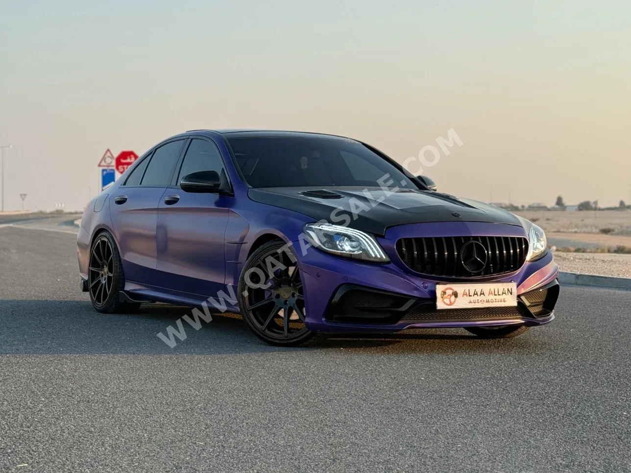 Mercedes-Benz C-Class 200 AMG 2017 Automatic 116,000 Km 4 Cylinder Rear Wheel Drive (RWD) Sedan Purple