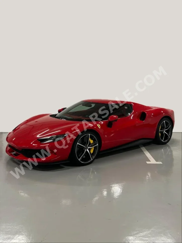 فيراري  296  جي تي بي  2024  اف - 1  8,000 كم  6 سلندر  دفع رباعي  كوبيه \ سبورت  أحمر  تحت الضمان