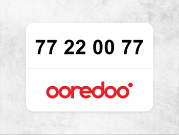 Ooredoo Mobile Phone 77 22 00 77