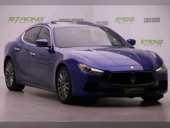 Maserati  Ghibli  2017  Automatic  73,000 Km  6 Cylinder  Rear Wheel Drive (RWD)  Sedan  Blue