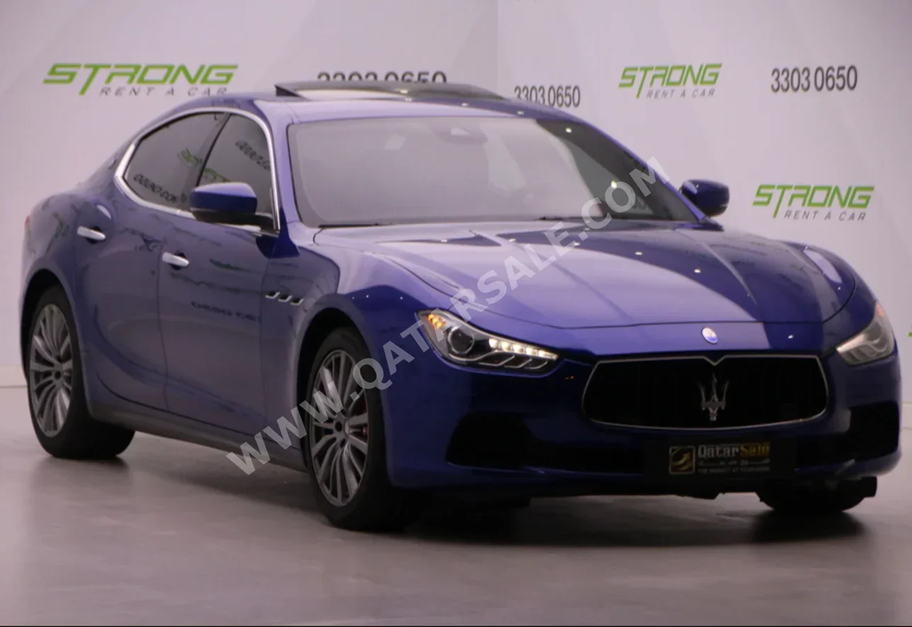 مزاراتي  جيبلي  2017  اوتوماتيك  73,000 كم  6 سلندر  دفع خلفي  سيدان  ازرق