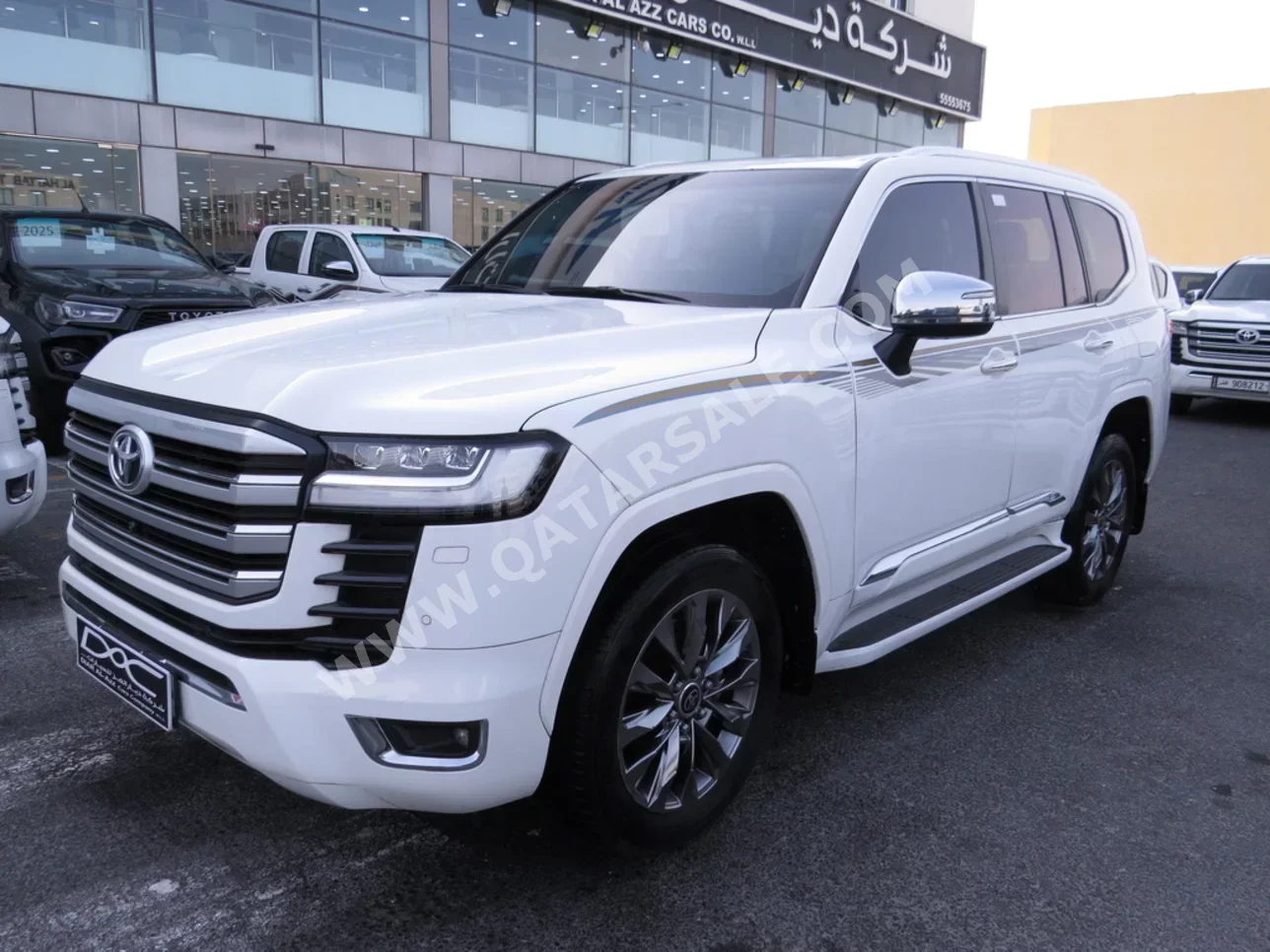تويوتا لاند كروزر في اكس توين توربو 2023 اوتوماتيك 56,000 كم 6 سلندر دفع رباعي اس يو في أبيض تحت الضمان
