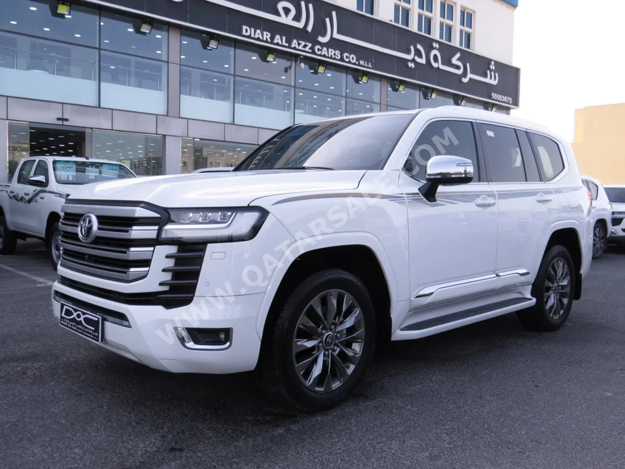 تويوتا لاند كروزر في اكس توين توربو 2023 اوتوماتيك 56,000 كم 6 سلندر دفع رباعي اس يو في أبيض تحت الضمان
