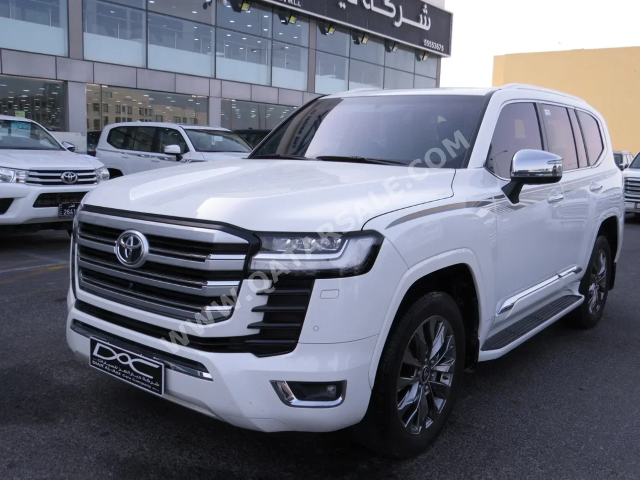 تويوتا لاند كروزر في اكس توين توربو 2023 اوتوماتيك 10,000 كم 6 سلندر دفع رباعي اس يو في أبيض تحت الضمان