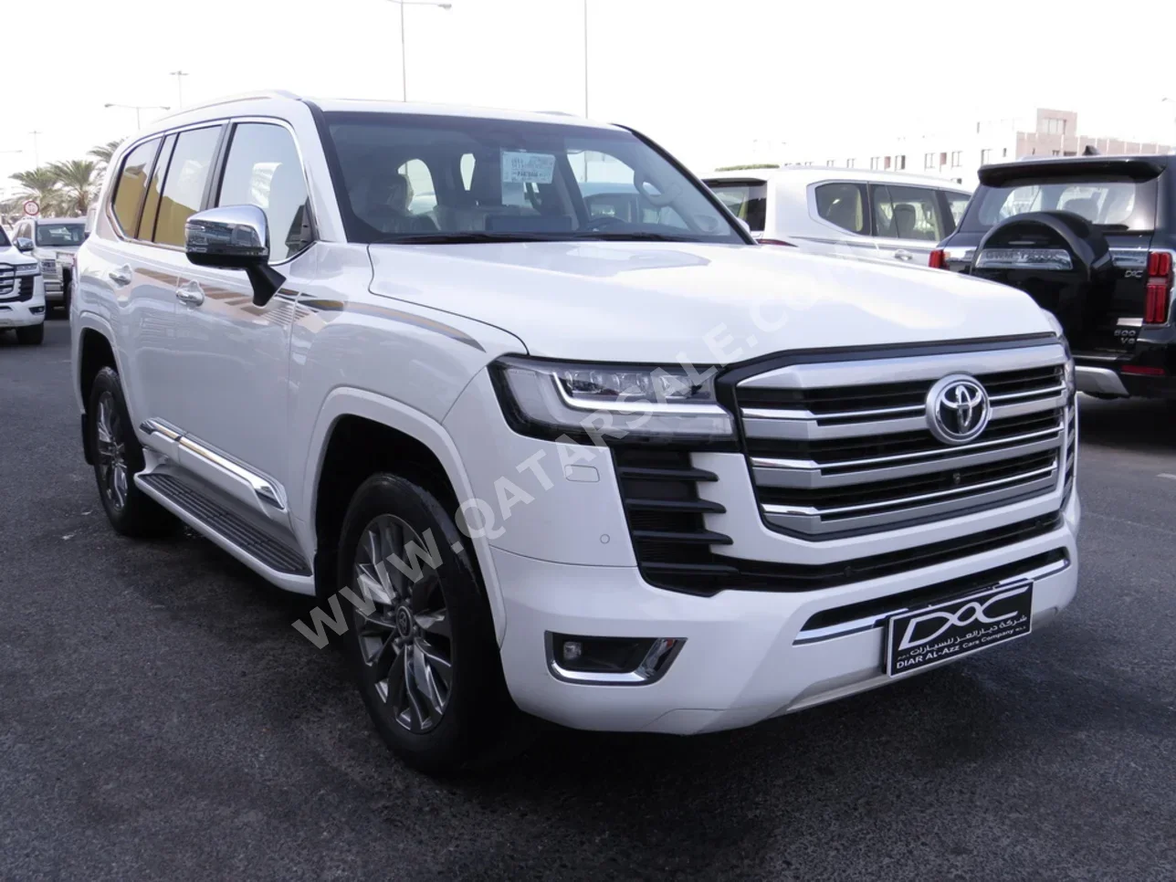 تويوتا لاند كروزر في اكس توين توربو 2023 اوتوماتيك 65,000 كم 6 سلندر دفع رباعي اس يو في أبيض تحت الضمان