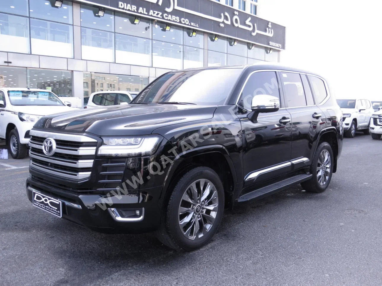 تويوتا لاند كروزر في اكس توين توربو 2023 اوتوماتيك 102,000 كم 6 سلندر دفع رباعي اس يو في أسود تحت الضمان