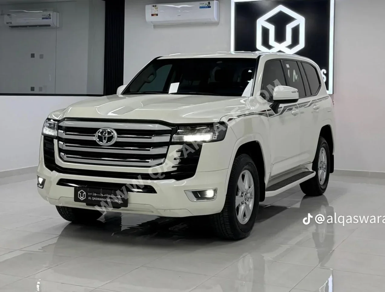 تويوتا  لاند كروزر  جي اكس ار توين توربو  2024  اوتوماتيك  50,000 كم  6 سلندر  دفع رباعي  اس يو في  أبيض  تحت الضمان