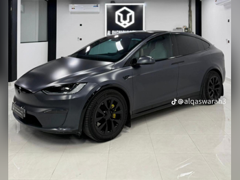 تسلا  مودل اكس  100 D  2023  اوتوماتيك  30,000 كم  6 سلندر  دفع خلفي  اس يو في  رمادي  تحت الضمان