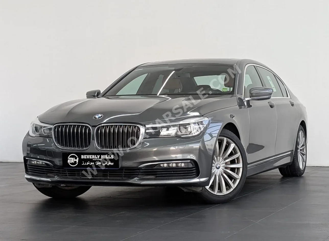 BMW  7-Series  730 Li  2018  Automatic  76,300 Km  4 Cylinder  Rear Wheel Drive (RWD)  Sedan  Gray  With Warranty