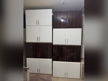 أدراج وخزائن المطبخ - أبيض  - قطر