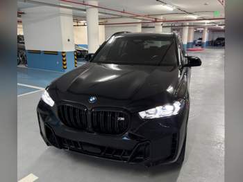 BMW  X-Series  X5 M60i  2024  Automatic  4,000 Km  8 Cylinder  All Wheel Drive (AWD)  SUV  Black  With Warranty