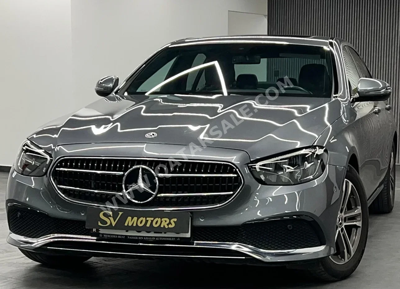Mercedes-Benz  E-Class  200  2023  Automatic  58,000 Km  4 Cylinder  Rear Wheel Drive (RWD)  Sedan  Gray  With Warranty