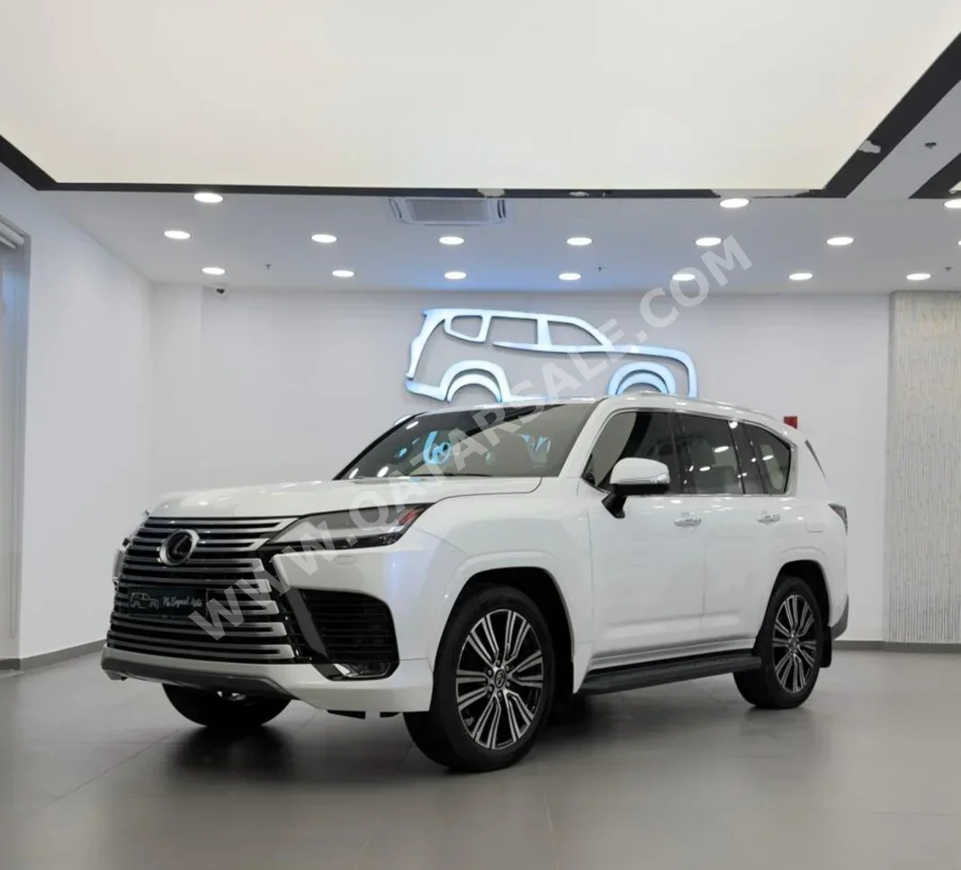 Lexus  LX  600 Luxury  2024  Automatic  56,000 Km  6 Cylinder  Four Wheel Drive (4WD)  SUV  White  With Warranty