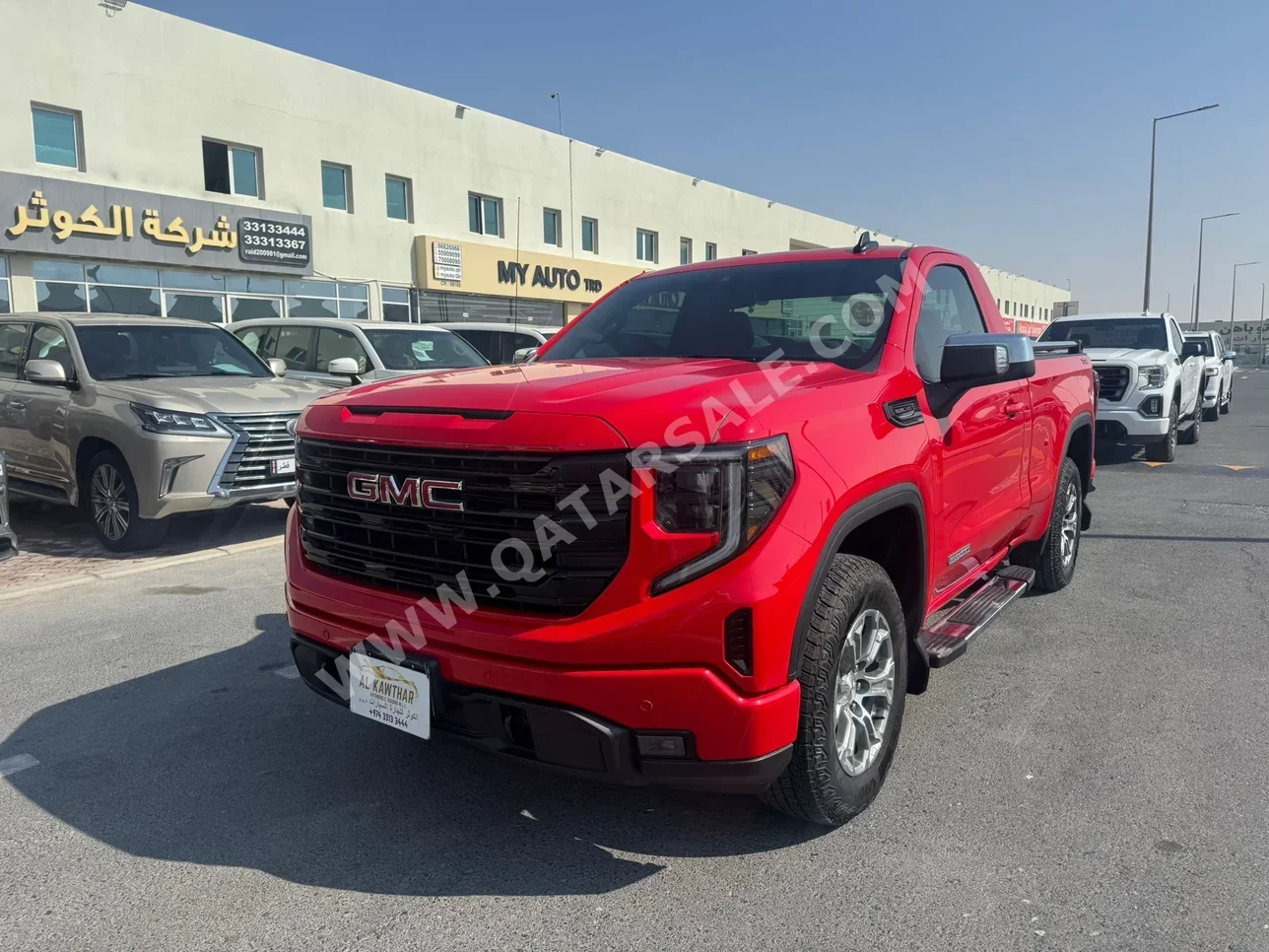 GMC  Sierra  Elevation  2024  Automatic  15,000 Km  8 Cylinder  Four Wheel Drive (4WD)  Pick Up  Red  With Warranty