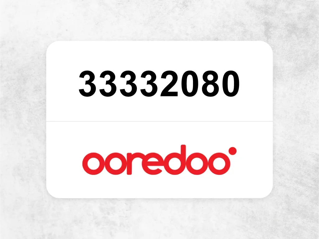 Ooredoo Mobile Phone  33332080