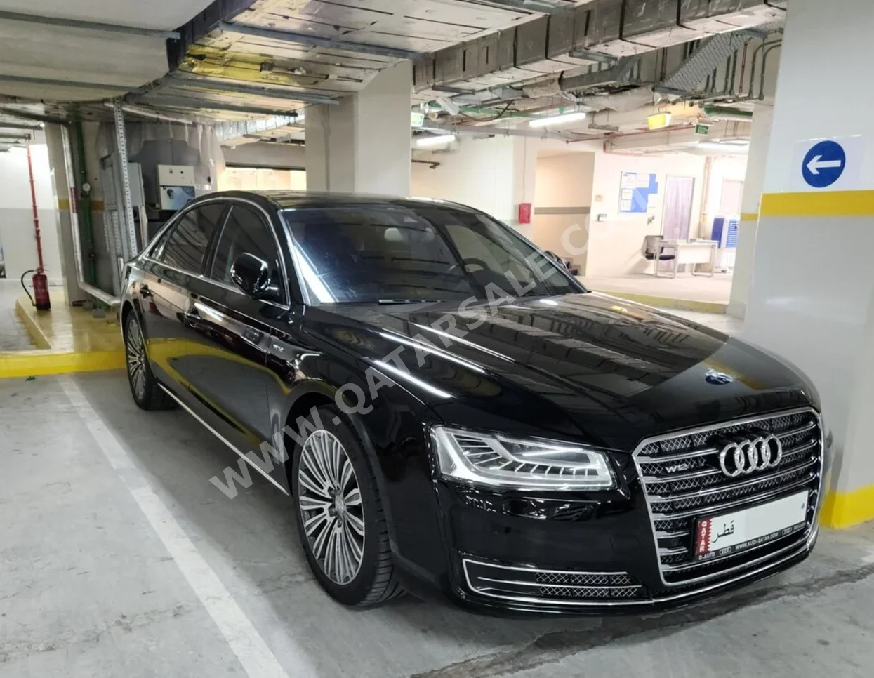 Audi  A8  W12 Quattro  2017  Automatic  105,000 Km  12 Cylinder  All Wheel Drive (AWD)  Sedan  Black