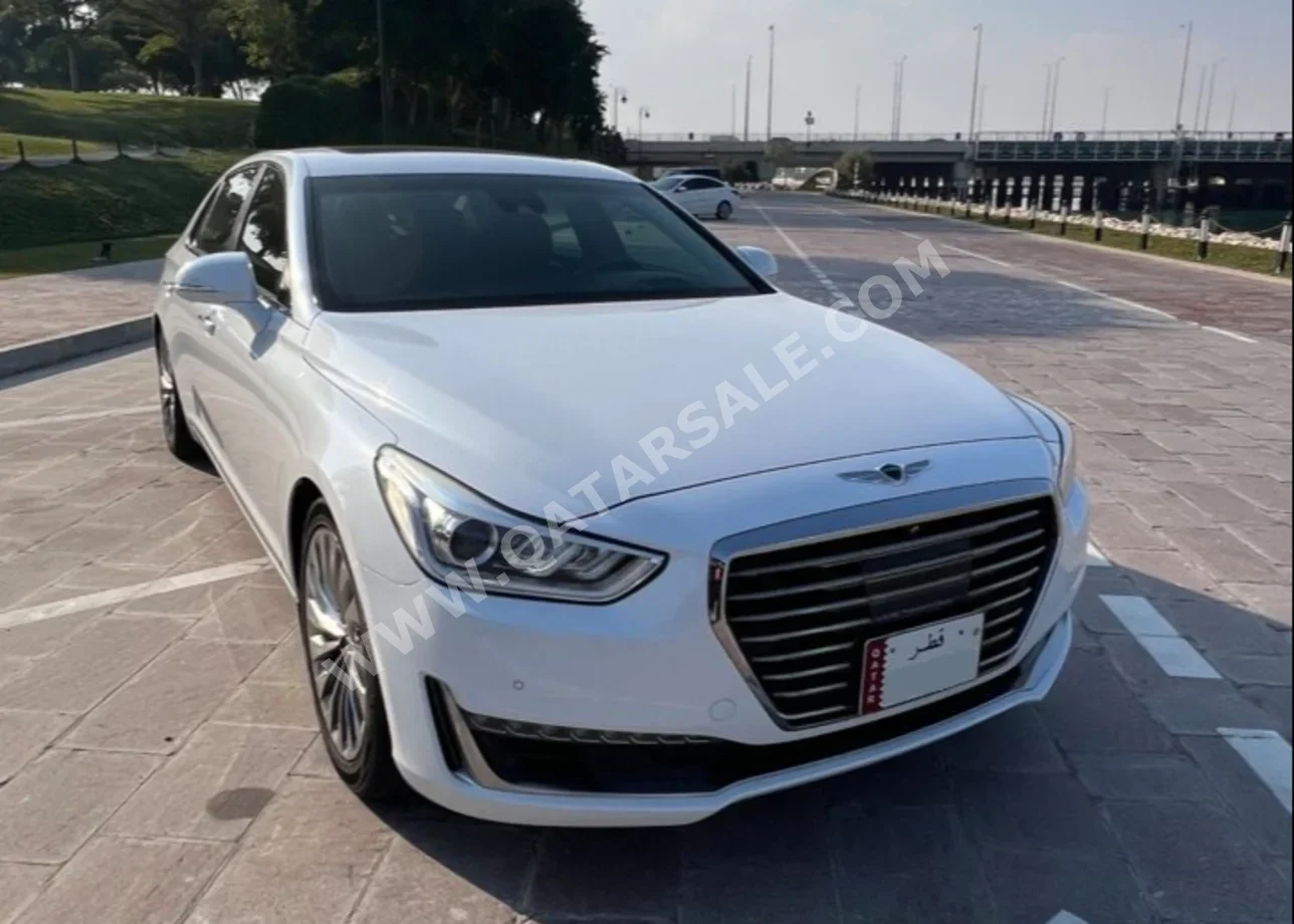 Genesis  G90  Premium  2017  Automatic  66,000 Km  6 Cylinder  All Wheel Drive (AWD)  Sedan  White