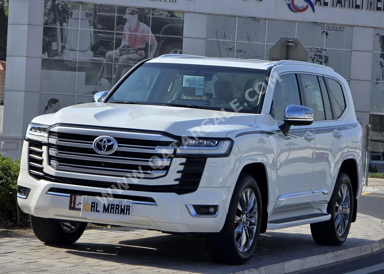 تويوتا لاند كروزر في اكس توين توربو 2023 اوتوماتيك 63,000 كم 6 سلندر دفع رباعي اس يو في أبيض تحت الضمان