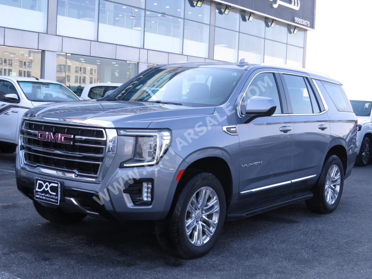 جي ام سي يوكون اس ال تي 2021 اوتوماتيك 149,000 كم 8 سلندر دفع رباعي اس يو في رمادي