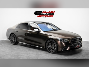 Mercedes-Benz  S-Class  500  2025  Automatic  3,130 Km  6 Cylinder  All Wheel Drive (AWD)  Sedan  Bronze