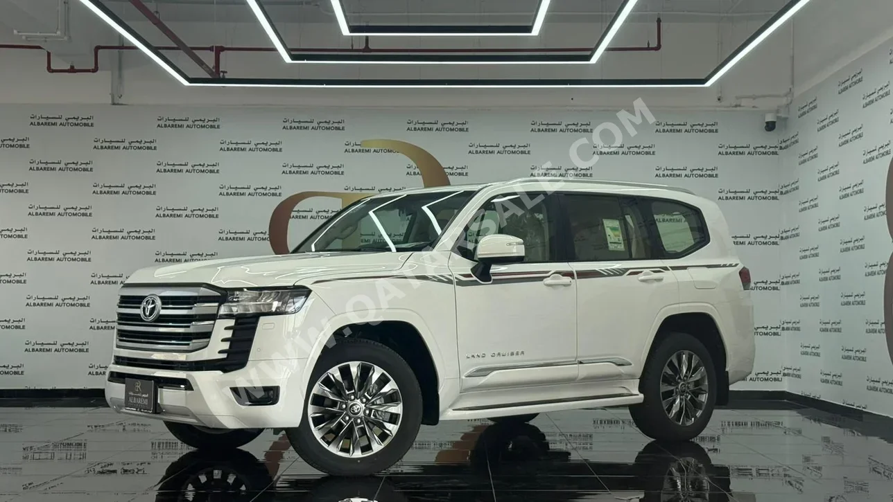 تويوتا لاند كروزر جي اكس ار توين توربو 2025 اوتوماتيك 0 كم 6 سلندر دفع رباعي اس يو في أبيض تحت الضمان