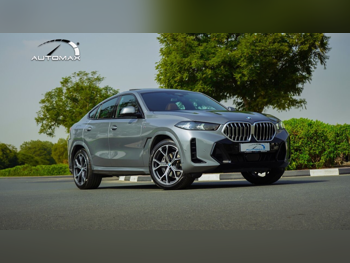 بي ام دبليو  الفئة - اكس  اكس 6  40i ام  2026  اوتوماتيك  0 كم  6 سلندر  دفع كلي مستمر  اس يو في  رمادي  تحت الضمان