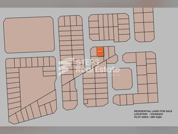 Lands For Rent  in Al Rayyan  - Muraikh  -Area Size 580 Square Meter