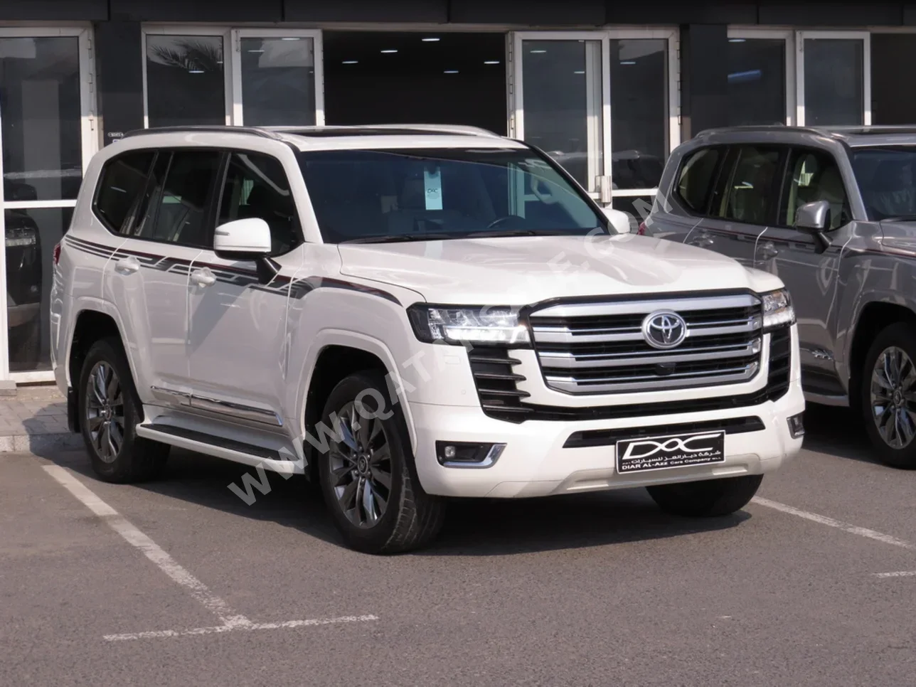 تويوتا  لاند كروزر  جي اكس ار توين توربو  2023  اوتوماتيك  25,000 كم  6 سلندر  دفع رباعي  اس يو في  أبيض  تحت الضمان