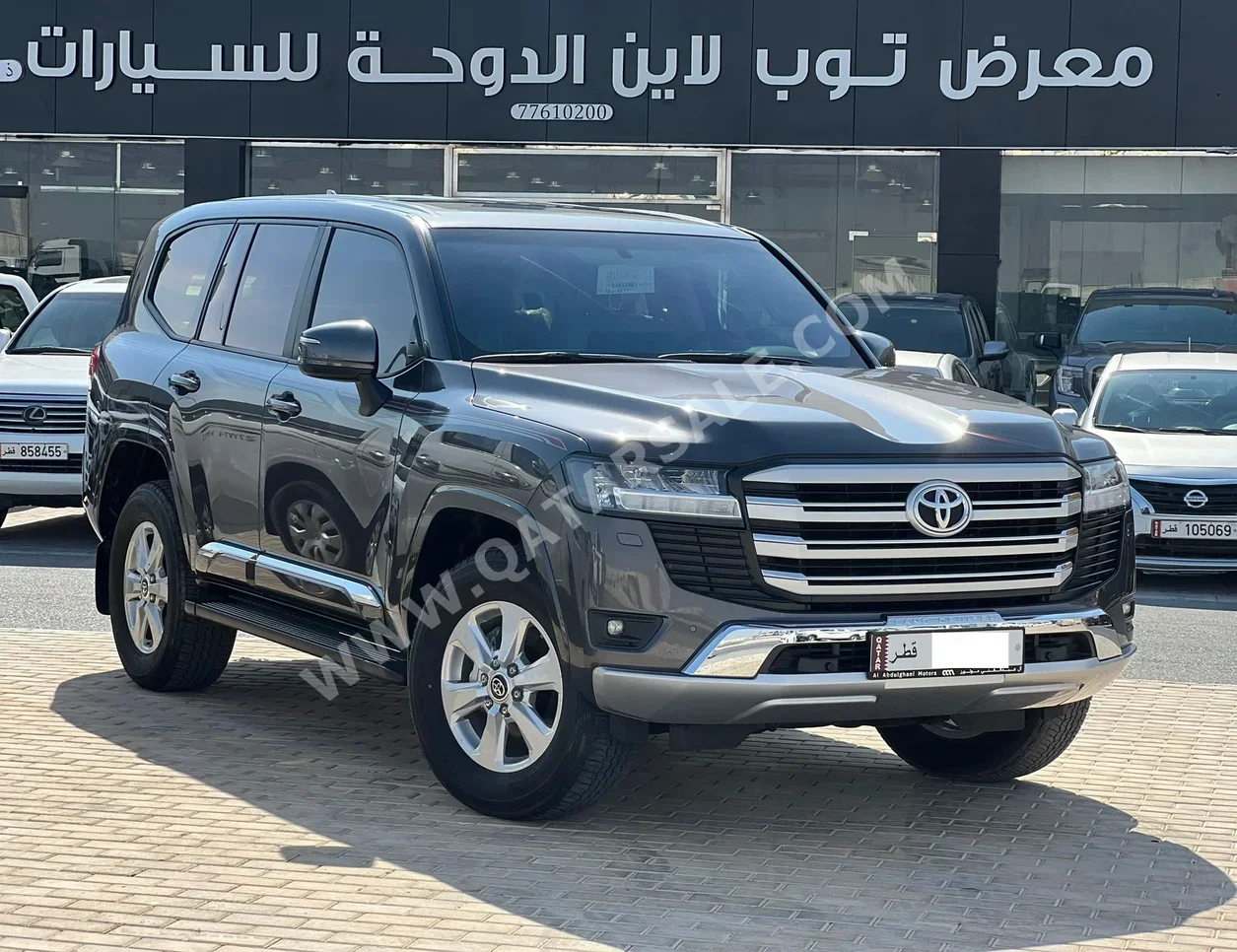 تويوتا  لاند كروزر  جي اكس ار  2024  اوتوماتيك  15,000 كم  6 سلندر  دفع رباعي  اس يو في  رمادي  تحت الضمان