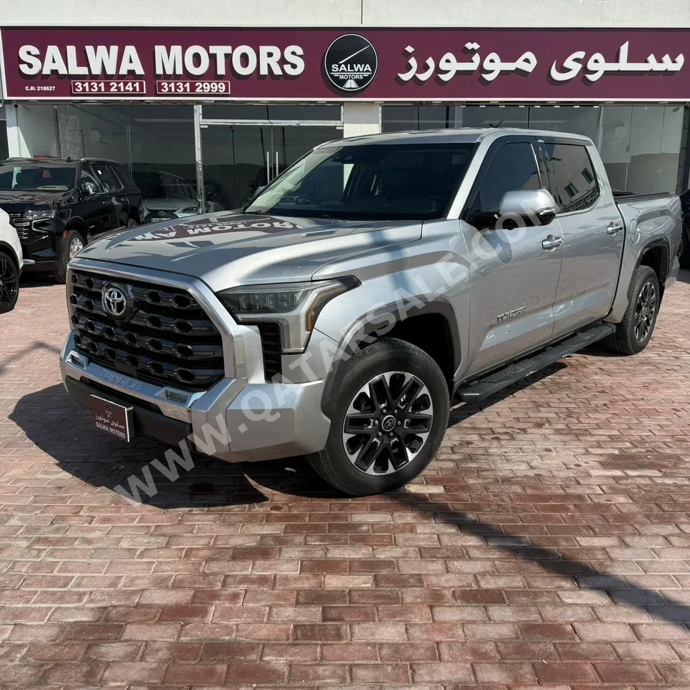 تويوتا  تندرا  لمتيد  2023  اوتوماتيك  47,000 كم  8 سلندر  دفع رباعي  بيكب  رمادي  تحت الضمان