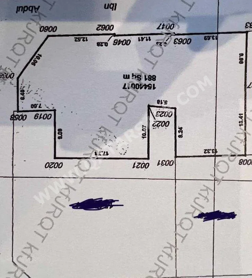 Lands For Sale  in Doha  - Mushaireb  -Area Size 881 Square Meter